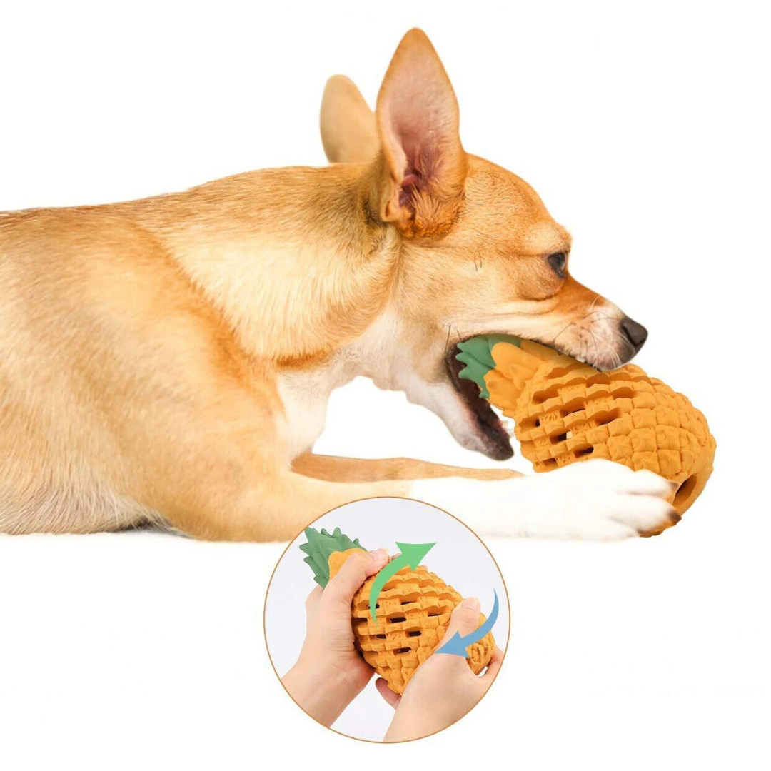 Indestructible Pineapple Chew Toy for Dogs Bowlift