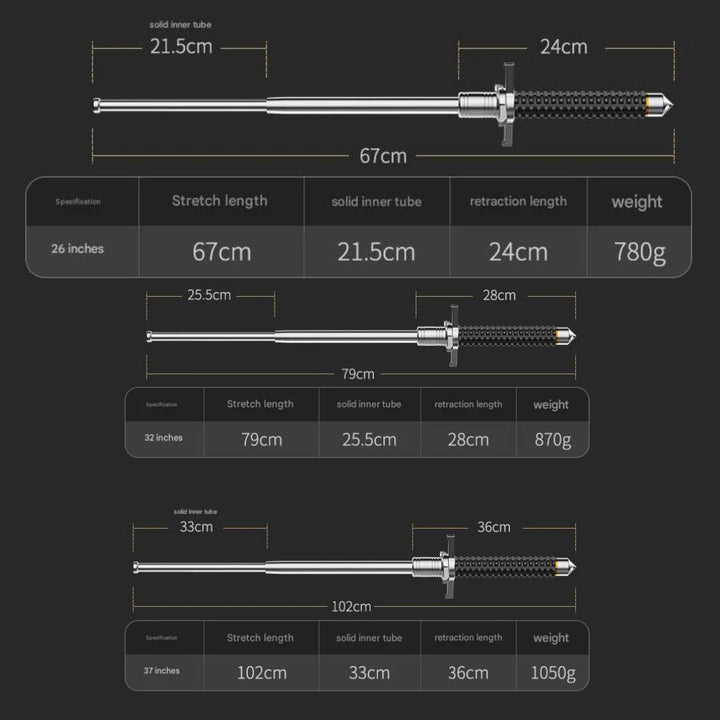Balance Adjustable Walking Stick with Stable Base Support