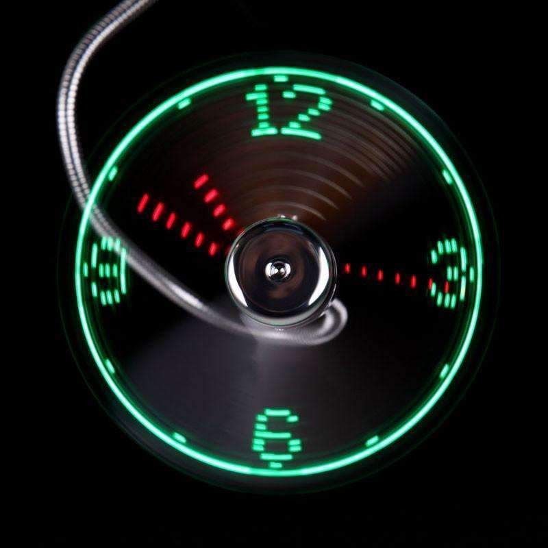 BowLift | Mini LED Light USB Fan Clock High Quality