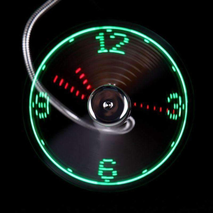 BowLift | Mini LED Light USB Fan Clock High Quality