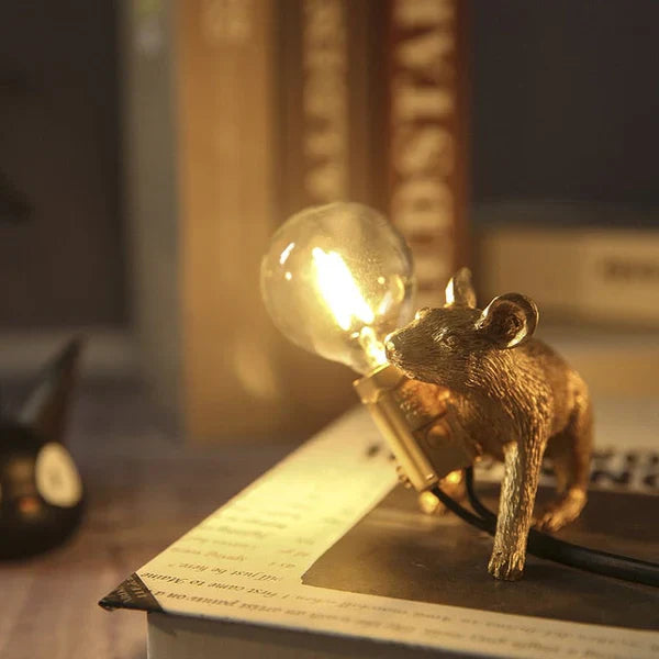 Playful Mouse-Shaped LED Lamp Bowlift