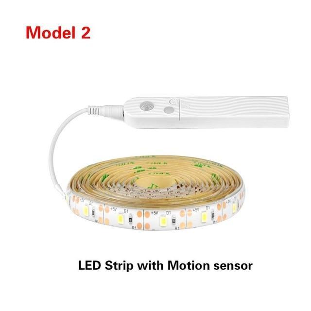 BowLift | LED Under Cabinet light LED Strip led Lamp with Wireless PIR Motion Sensor USB Port light Closet Stairs Wardrobe Bed Side Light