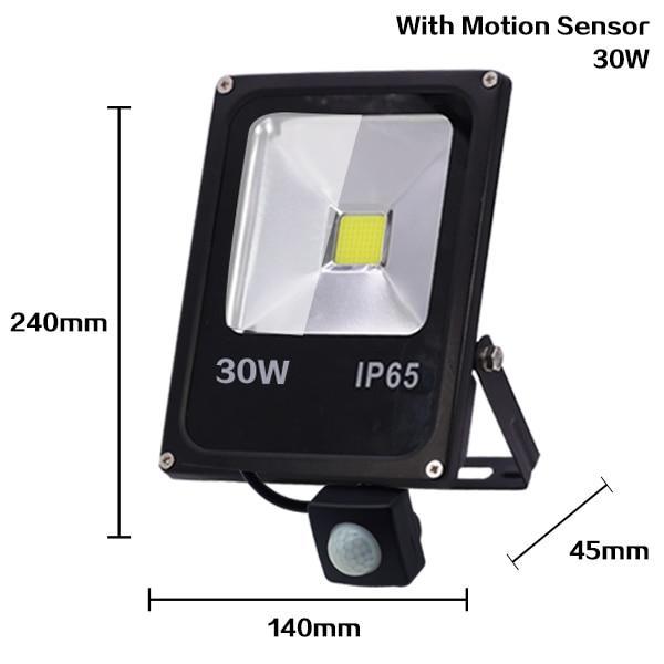 BowLift | Motion Sensor LED Flood Light 10W 30W 50W 220V Floodlights searching lamp IP65 Reflector Outdoor lighting led exterior SpotLight