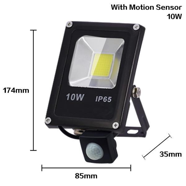 BowLift | Motion Sensor LED Flood Light 10W 30W 50W 220V Floodlights searching lamp IP65 Reflector Outdoor lighting led exterior SpotLight