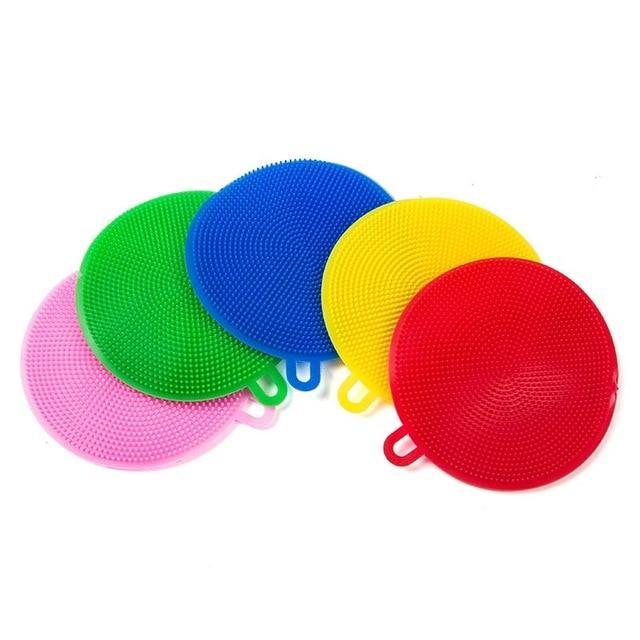 BowLift | IcoolGadget Multifunction Silicone Dish Bowl Scouring Pad Magic Wash Brushes Kitchen Pot Cleaning Washing Tool Kitchen Cleaning Brush