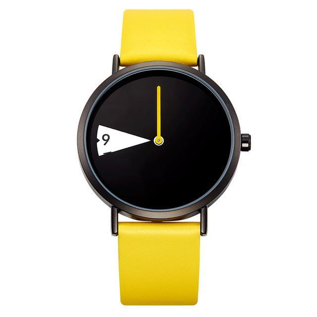 BowLift | Cute Women Watch Creative Wristwatch Lady Clock Rotate Yellow Leather Band Wristwatches Clock Montres Femme Reloj Mujer