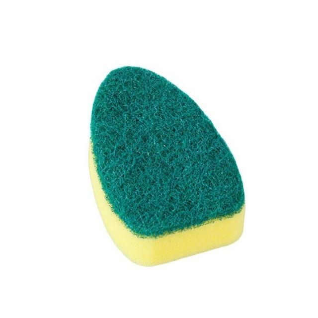 BowLift | Dish Washing Tool Cleaning Brush Soap Dispenser Handle Refillable Bowls Cleaning Sponge Brush For Kitchen Organizer Accessories