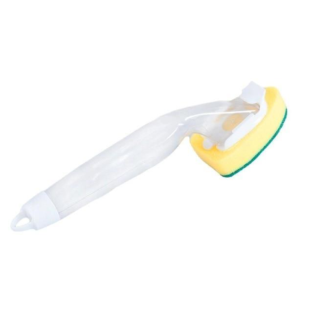 BowLift | Dish Washing Tool Cleaning Brush Soap Dispenser Handle Refillable Bowls Cleaning Sponge Brush For Kitchen Organizer Accessories