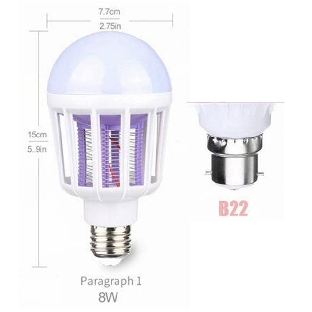 BowLift | IcoolGadgets AC175~220V LED Mosquito Killer Bulb E27/B22 LED Bulb For Home Lighting Bug Zapper Trap Lamp Insect Anti Mosquito Repeller Light