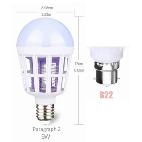 BowLift | IcoolGadgets AC175~220V LED Mosquito Killer Bulb E27/B22 LED Bulb For Home Lighting Bug Zapper Trap Lamp Insect Anti Mosquito Repeller Light