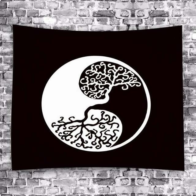 BowLift | Yin and Yang Mandala Hanging Tapestry