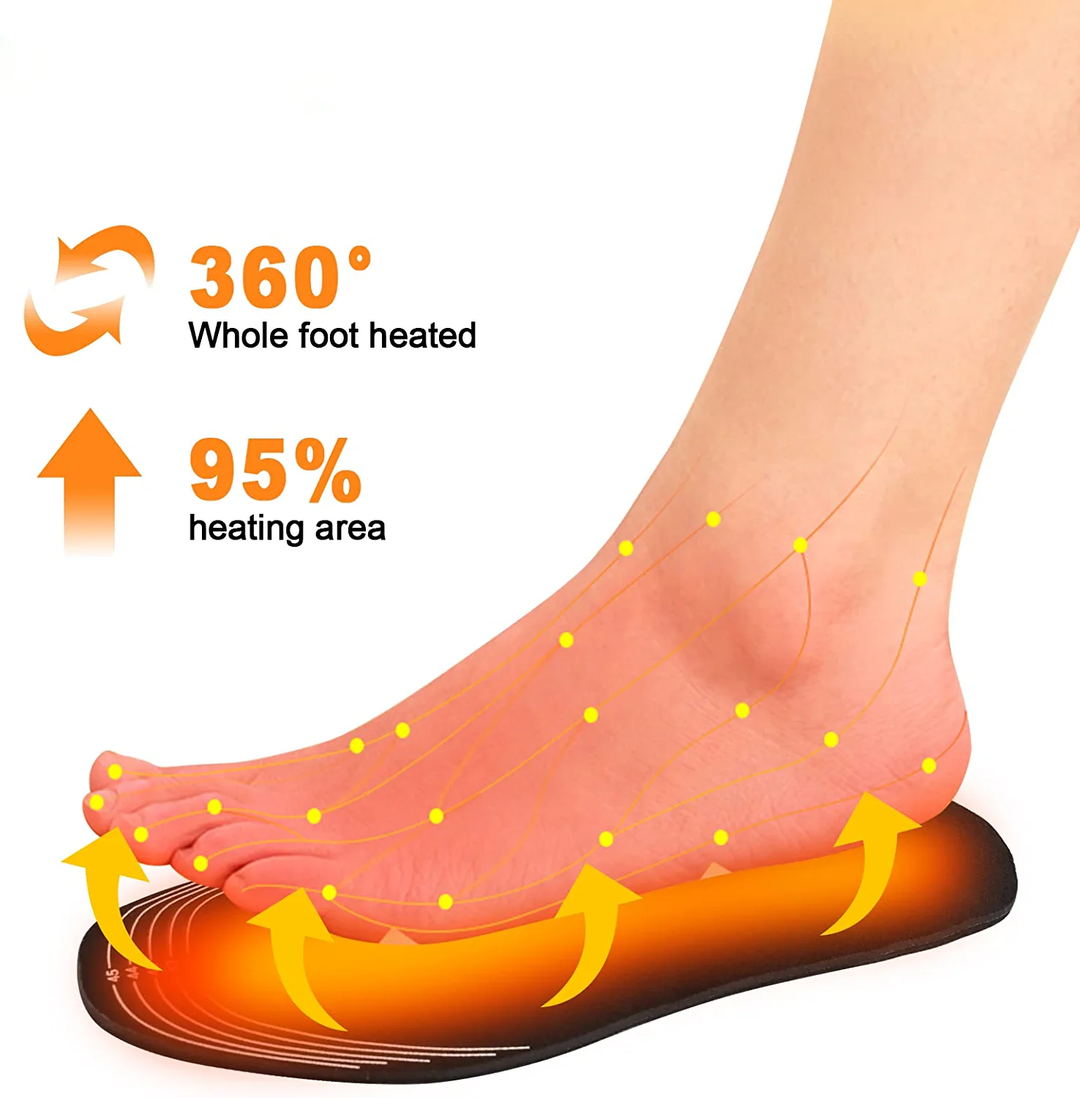 BowLift | Thermal Electric Heated Foot Insoles For Shoes Boots And Hunting