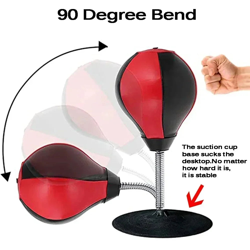Desktop Punching Bag - For Adults & Kids Easy Setup Bowlift