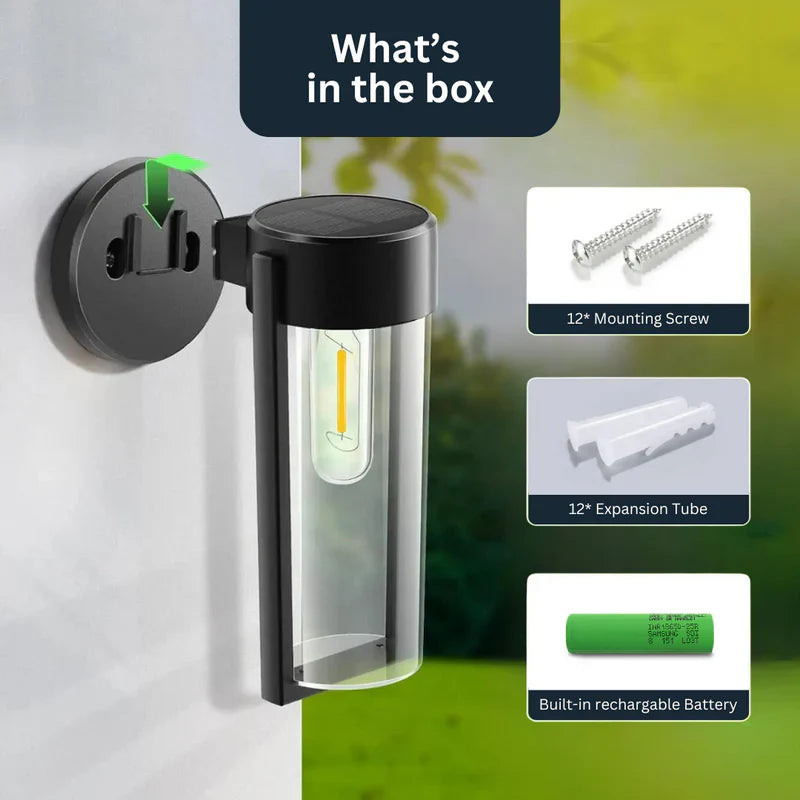BowLift | Solar Powered Wall Light