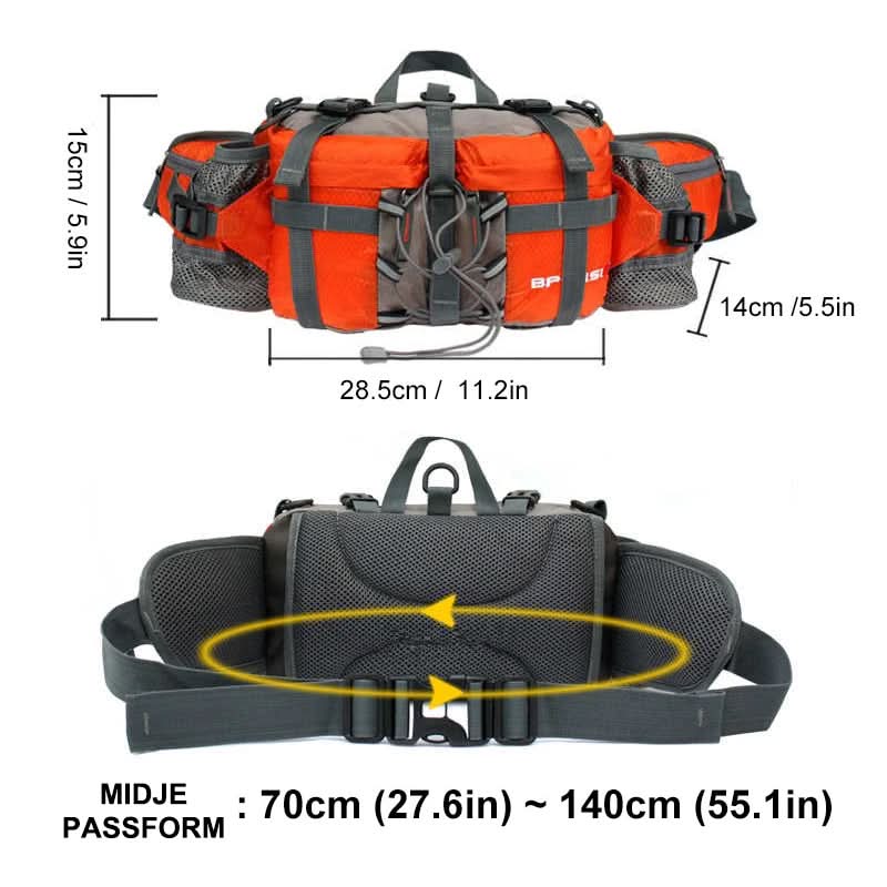 BowLift | Waterproof Hiking Waist Bag with Bottle Holder