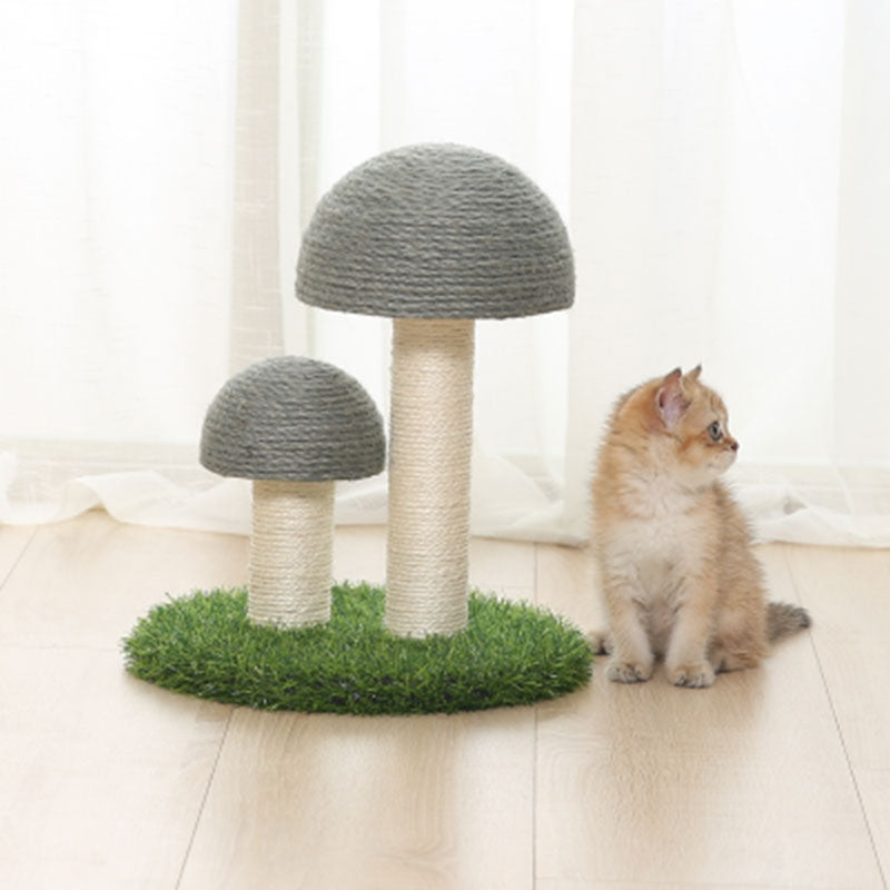 Sisal Cat Mushroom Scratching Post Bowlift