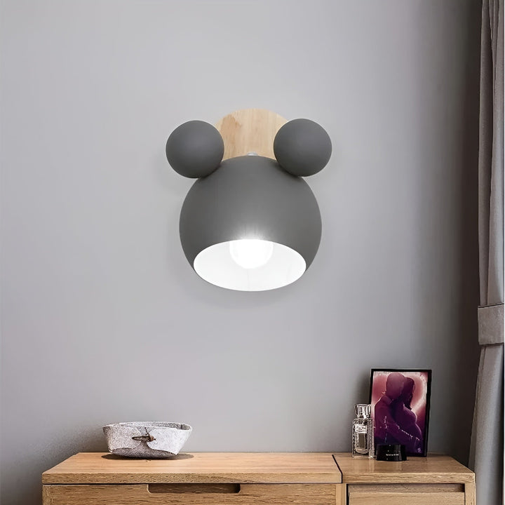 Wall lamp in Mickey design – Decorative and Modern | Perfect for children's room & living room | Bowlift
