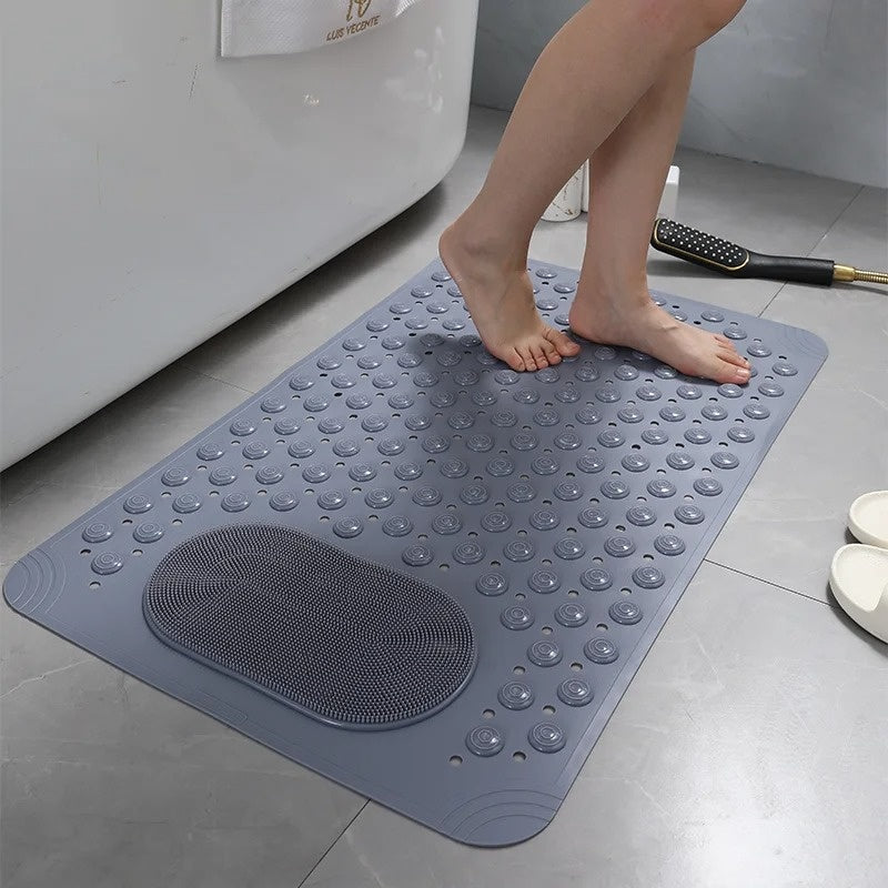 BowLift | Anti-Slip Shower Mat with Integrated Foot Scrubber – Safe, Comfortable & Quick-Drying Design