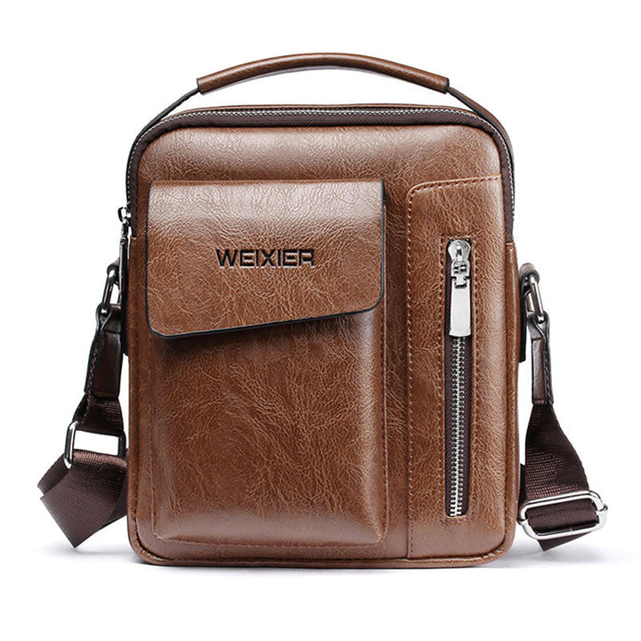 BowLift | Luxury Shoulder Bag for Men – PU Leather Crossbody Satchel with Adjustable Strap
