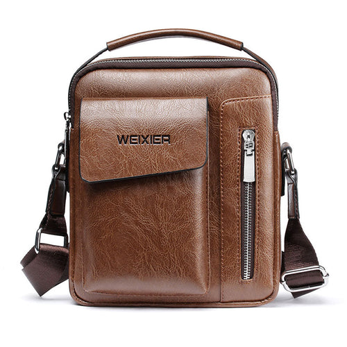 BowLift | Luxury Shoulder Bag for Men – PU Leather Crossbody Satchel with Adjustable Strap