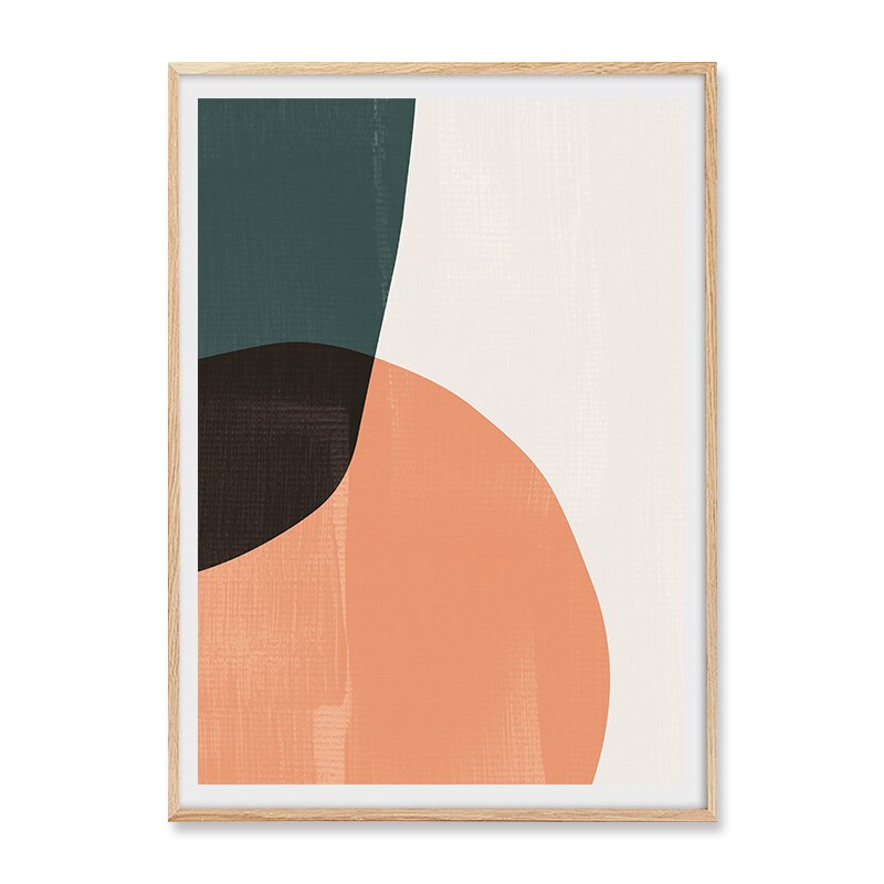 Boho Modern Abstract Geometric Graphic Texture - Canvas Wall Art Print | Bowlift