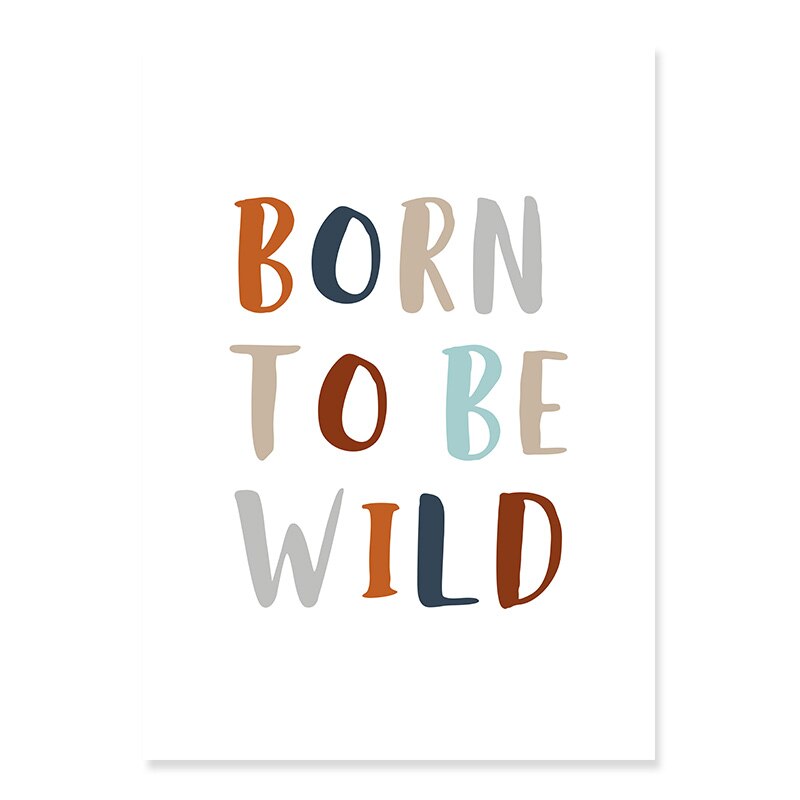 Boho Rainbow Neutral Nursery Motivational - Canvas Wall Art Print | Bowlift