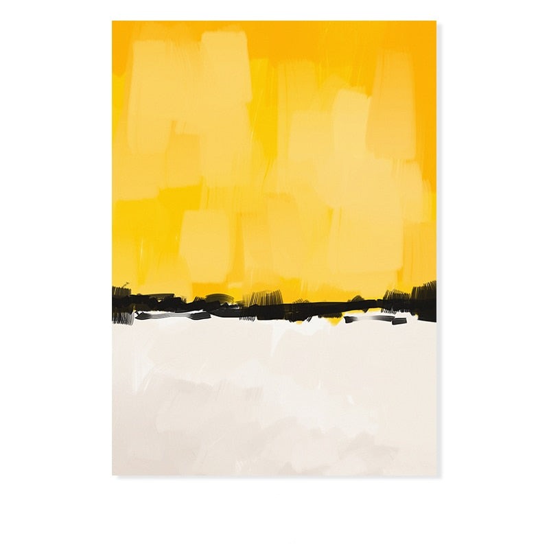 Abstract Multi Colors Brushstroke - Canvas Wall Art Print | Bowlift