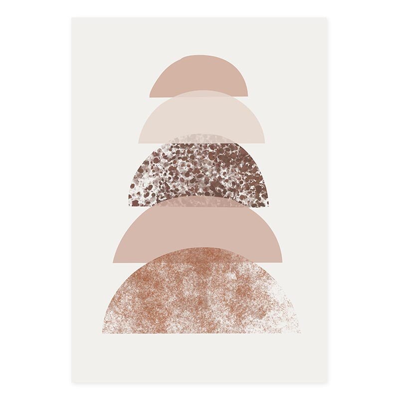 Modern Terracotta Boho Nature - Canvas Wall Art Print | Bowlift