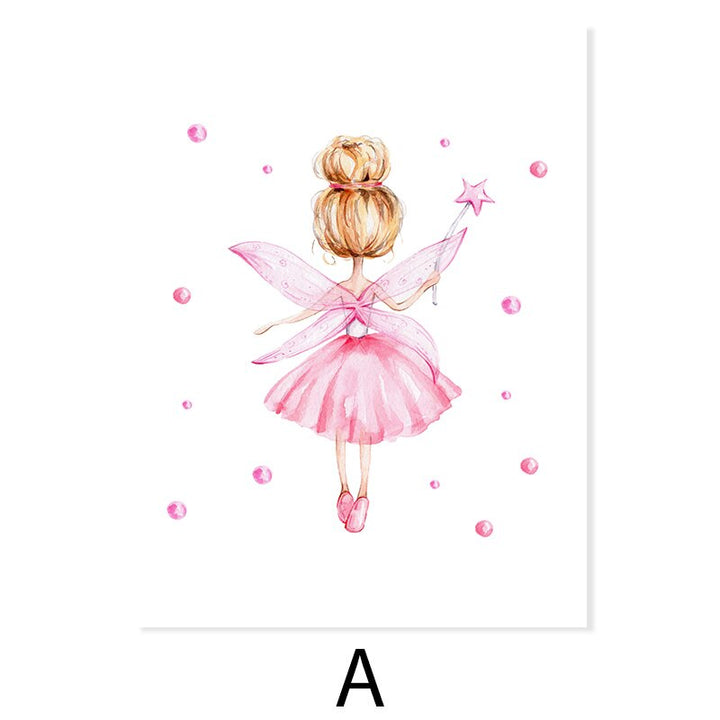 Princess Pink Dream Castle - Canvas Wall Art Print | Bowlift