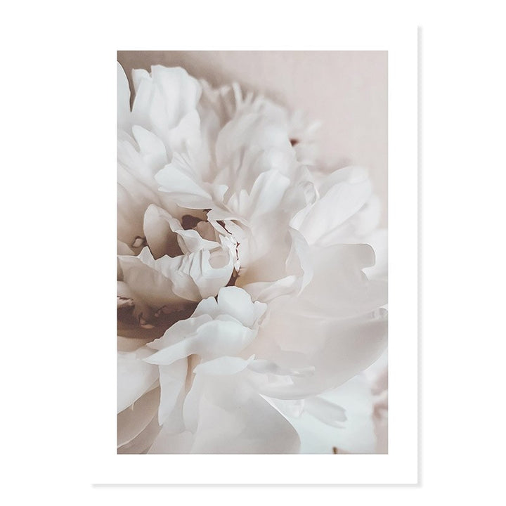 Abstract Pink Floral Silhouette At Dusk  - Canvas Wall Art Print | Bowlift