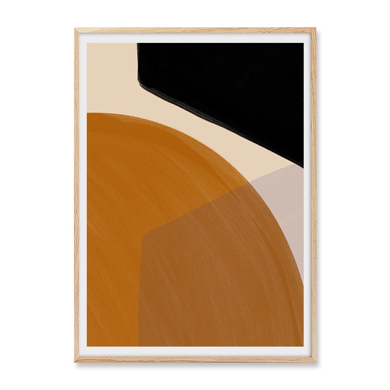 Boho Modern Abstract Geometric Graphic Texture - Canvas Wall Art Print | Bowlift