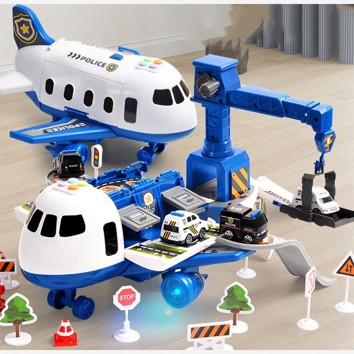 BowLift | SkyExplorer Airplane Playset – 20-piece Roleplay & Building Set for Children