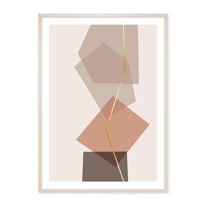 Modern Neutral Abstract Line Art  - Canvas Wall Art Print | Bowlift