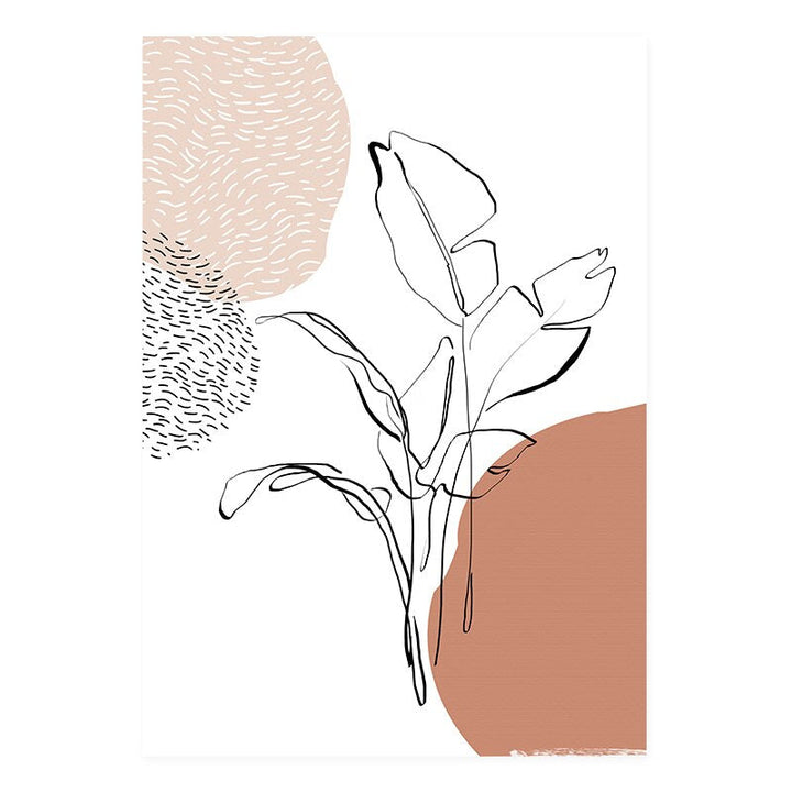Modern Terracotta Boho Nature - Canvas Wall Art Print | Bowlift