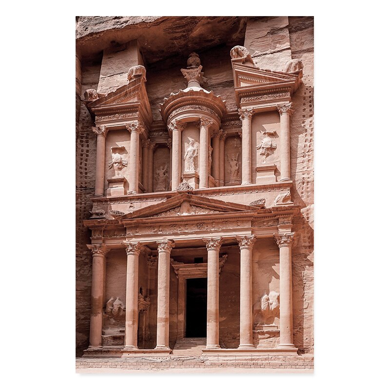 Moroccan Desert & Architecture - Canvas Wall Art Print | Bowlift