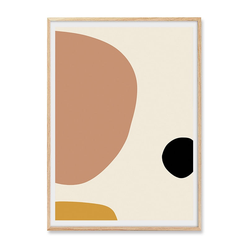 Boho Modern Abstract Geometric Graphic Texture - Canvas Wall Art Print | Bowlift