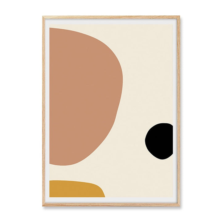 Boho Modern Abstract Geometric Graphic Texture - Canvas Wall Art Print | Bowlift