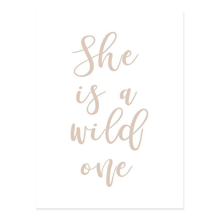Boho Rainbow Cartoon Fawn - Canvas Wall Art Print | Bowlift
