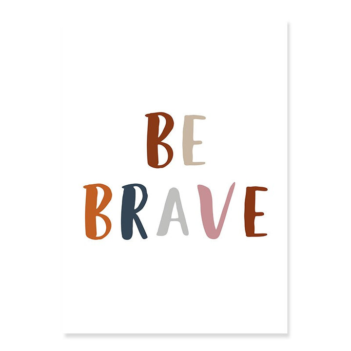 Boho Rainbow Neutral Nursery Motivational - Canvas Wall Art Print | Bowlift