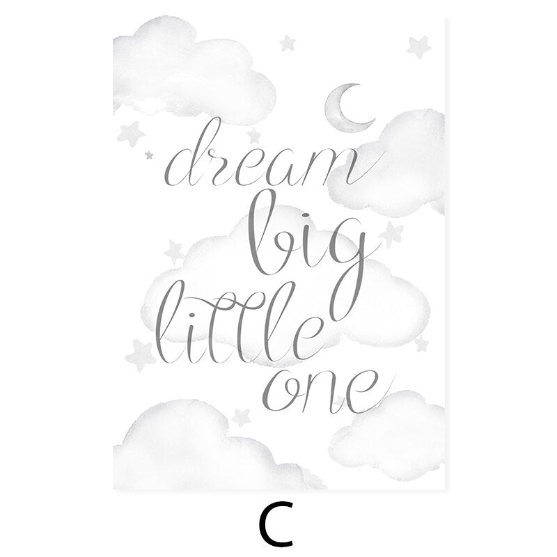 Cute Cartoon African Animals Nursery - Canvas Wall Art Print | Bowlift
