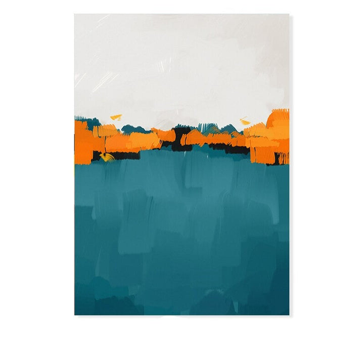 Abstract Multi Colors Brushstroke - Canvas Wall Art Print | Bowlift