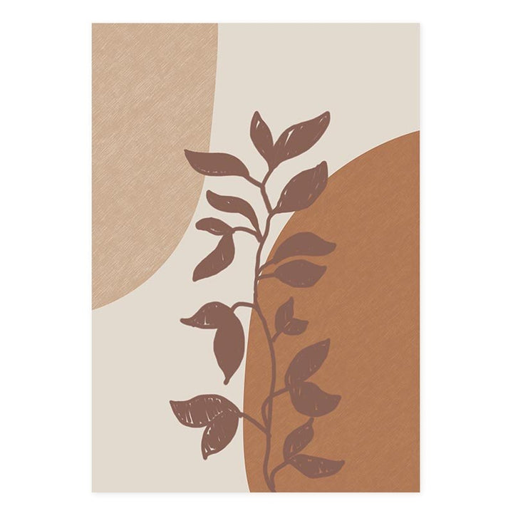 Modern Terracotta Boho Nature - Canvas Wall Art Print | Bowlift