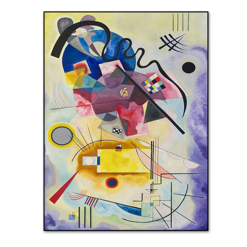 Vintage Wassily Kandinsky Famous Abstract - Canvas Wall Art Print | Bowlift