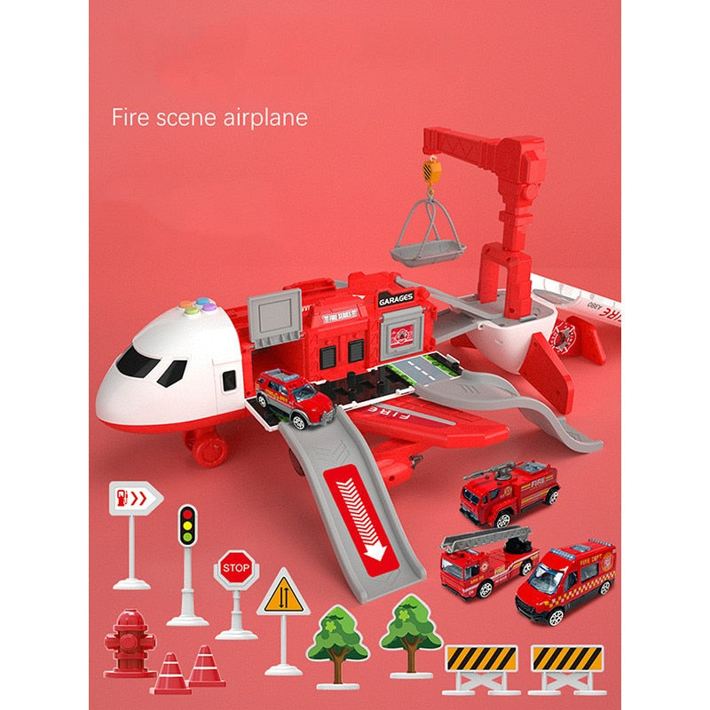 BowLift | SkyExplorer Airplane Playset – 20-piece Roleplay & Building Set for Children