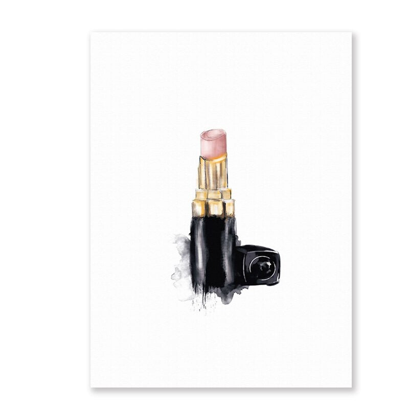 Abstract Modern Fashion Makeup - Canvas Wall Art Print | Bowlift