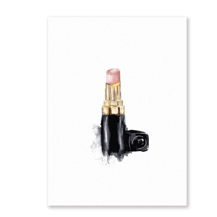 Abstract Modern Fashion Makeup - Canvas Wall Art Print | Bowlift