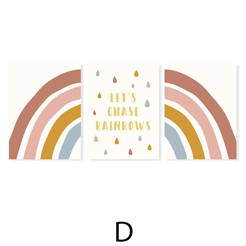 Let's Chase Rainbows Kids - Canvas Wall Art Print | Bowlift