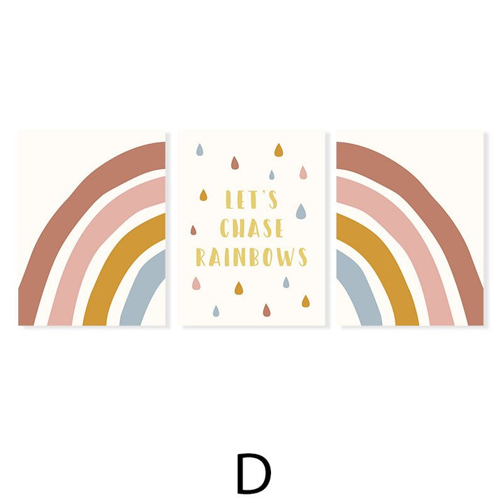 Let's Chase Rainbows Kids - Canvas Wall Art Print | Bowlift
