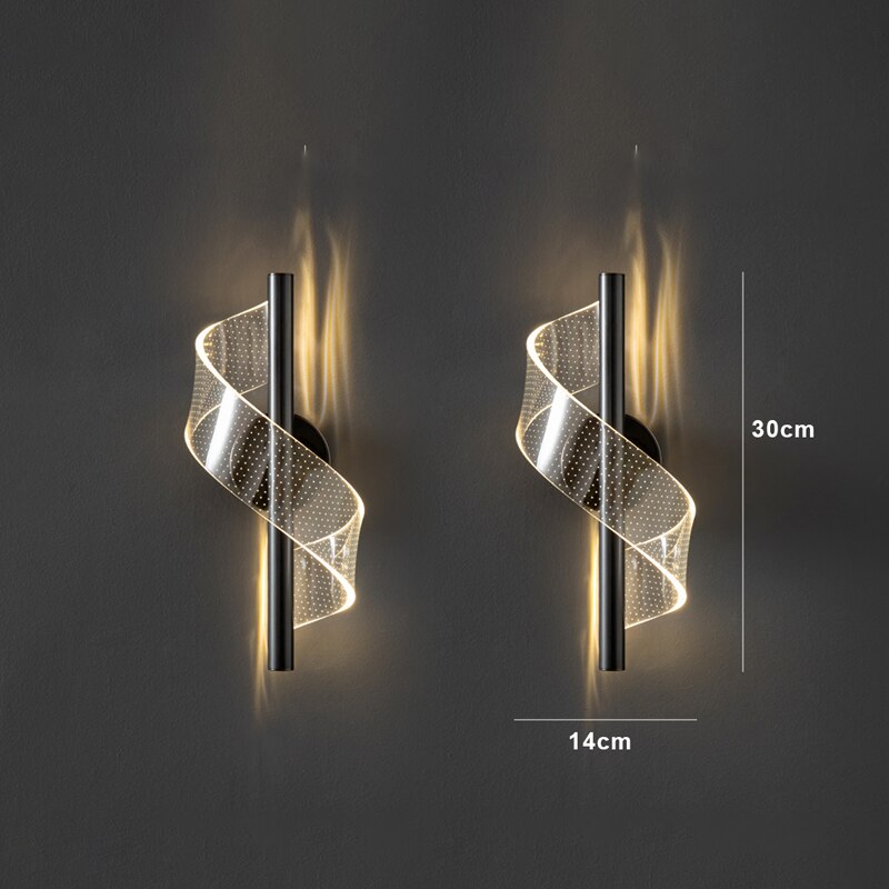 BowLift | Luxury Glass Wall Lamp with Candle Holder