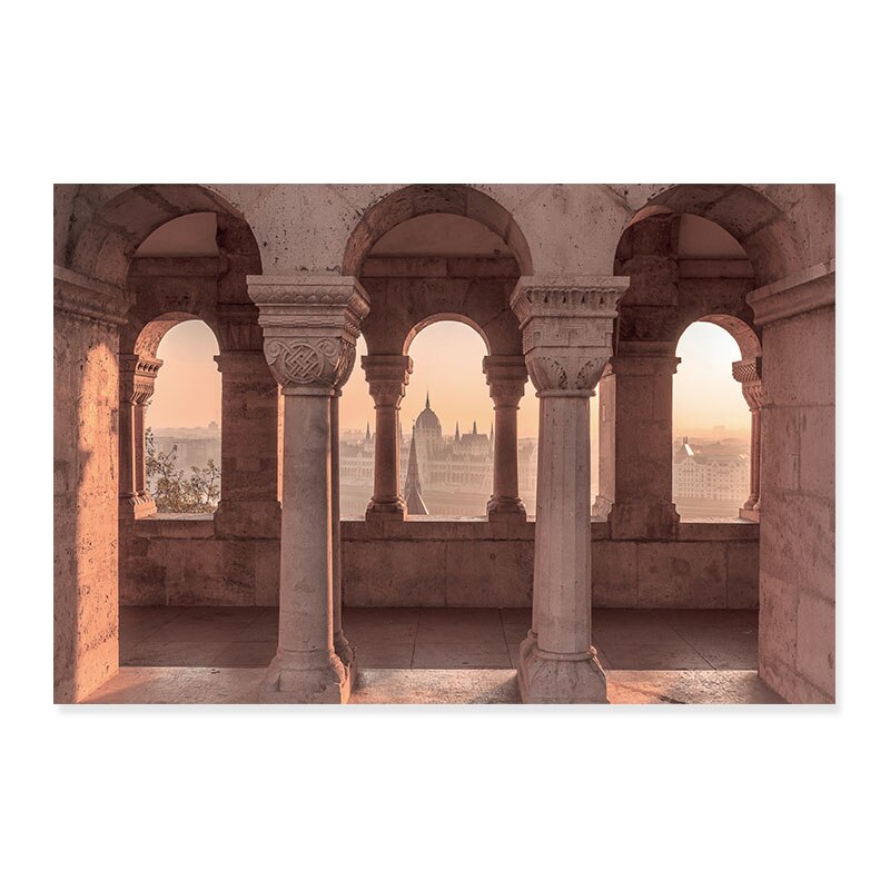 Moroccan Desert & Architecture - Canvas Wall Art Print | Bowlift